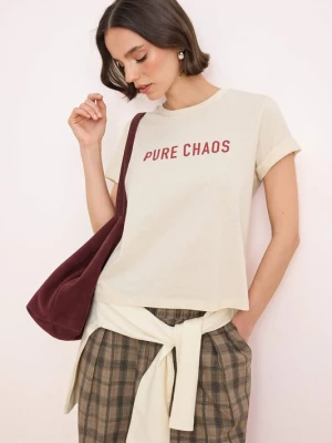 Foto van product Trendyol Shirt beige / kersrood