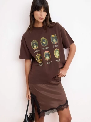 Foto van product Trendyol Shirt bruin / citroen / kiwi / zwart