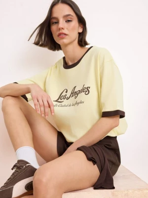Foto van product Trendyol Shirt bruin / lichtgeel