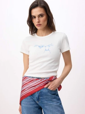 Foto van product Trendyol Shirt lichtblauw / wit