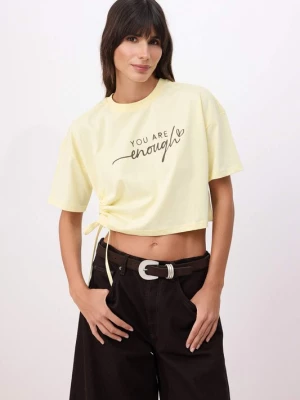 Foto van product Trendyol Shirt lichtgeel / antraciet
