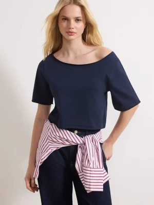 Foto van product Trendyol Shirt navy / grijs gemêleerd
