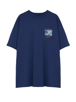 Foto van product Trendyol Shirt navy / lichtblauw / oranje