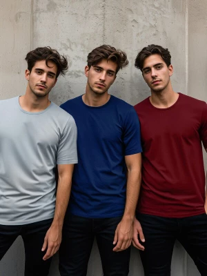 Foto van product Trendyol Shirt navy / pastelblauw / bourgogne