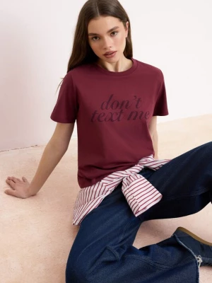 Foto van product Trendyol Shirt wijnrood / donkerrood