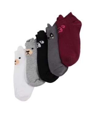 Foto van product Trendyol Sokken grafiet / grijs gemêleerd / bordeaux / zwart / wit