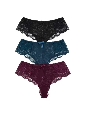 Foto van product Trendyol String donkerblauw / bourgogne / zwart