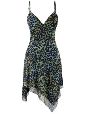 Foto van product Trendyol Zomerjurk lichtblauw / kiwi / zwart