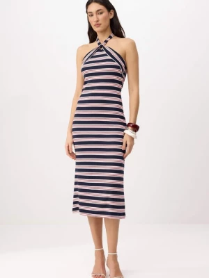 Foto van product Trendyol Zomerjurk navy / donkerrood / wit