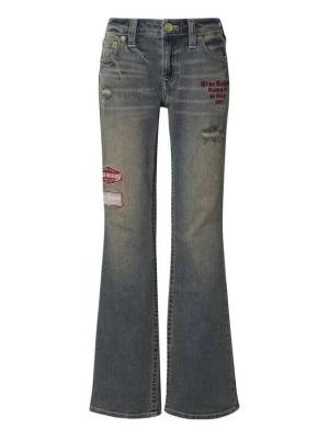 Foto van product True Religion Jeans 'Becca' donkerblauw / lichtgrijs / donkerrood / wit