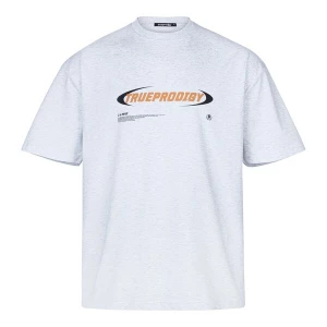 Foto van product trueprodigy Shirt 'Ravi' grijs gemêleerd / oranje / zwart