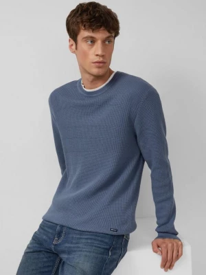 Foto van product Trui van puur katoen met structuurmix s.Oliver blauw