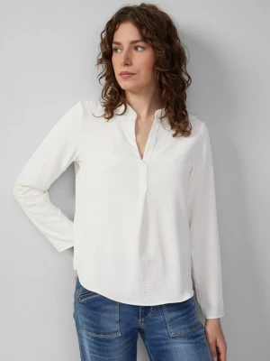 Foto van product Tuniekblouse met mouwen die kunnen worden opgerold QS crème