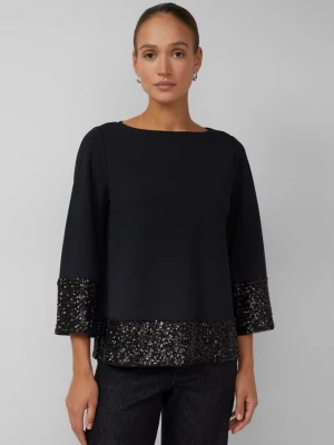 Foto van product Tuniekblouse met pailletten aan de zoom s.Oliver zwart