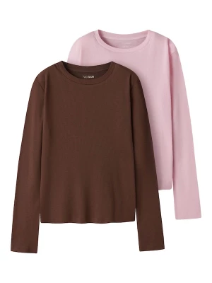 Foto van product TWO SOON Shirt chocoladebruin / pink