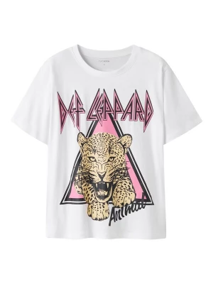 Foto van product TWO SOON Shirt 'Def Leppard' camel / rosa / zwart / wit