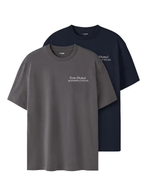 Foto van product TWO SOON Shirt donkergrijs / zwart
