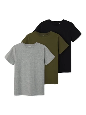 Foto van product TWO SOON Shirt grijs gemêleerd / olijfgroen / zwart