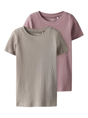 Foto van product TWO SOON Shirt grijs / oudroze