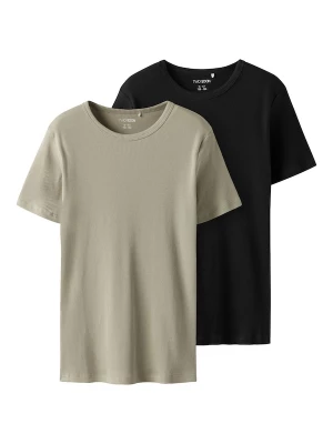 Foto van product TWO SOON Shirt kaki / zwart