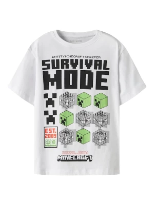 Foto van product TWO SOON Shirt 'Minecraft' groen / oranje / zwart / wit