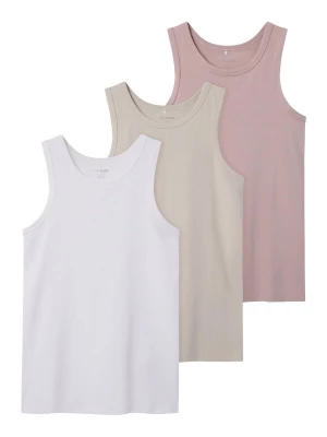 Foto van product TWO SOON Top beige / rosa / wit