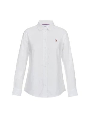 Foto van product U.. POLO ASSN. Blouse 'UWGina' bruin / rood / wit U.S. POLO ASSN.