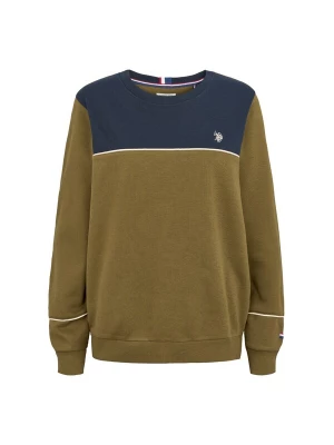 Foto van product U.. POLO ASSN. Trui 'Klara' navy / olijfgroen / wit U.S. POLO ASSN.