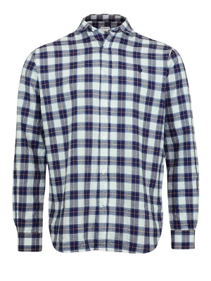 Foto van product U.S. POLO ASSN. Overhemd blauw / lichtoranje / wit
