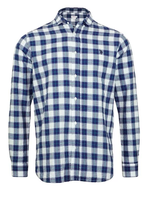 Foto van product U.S. POLO ASSN. Overhemd lichtblauw / donkerblauw / wit