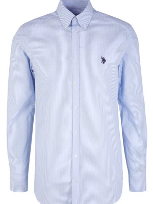 Foto van product U.S. POLO ASSN. Overhemd navy / lichtblauw / wit