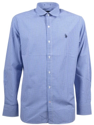 Foto van product U.S. POLO ASSN. Overhemd royal blue / koningsblauw / wit