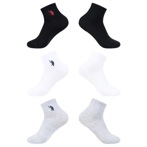 Foto van product U.S. POLO ASSN. Sokken grijs gemêleerd / zwart / wit