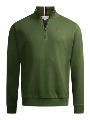 Foto van product U.S. POLO ASSN. Sweatshirt olijfgroen / rood