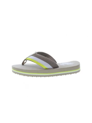 Foto van product U.S. POLO ASSN. Teenslippers 'Hank' donkerbeige / neongeel / wit