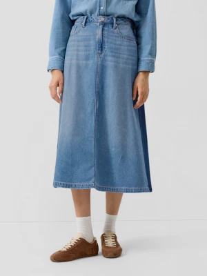 Foto van product Uitlopende midi-denimrok van een lyocellmix met een hoge tailleband s.Oliver blauw