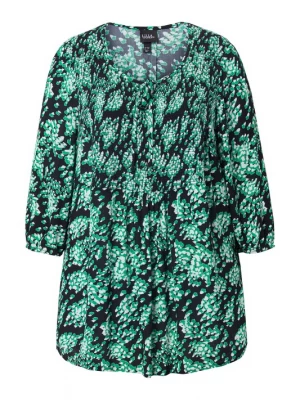 Foto van product Ulla Popken Blouse antraciet / groen / rosa