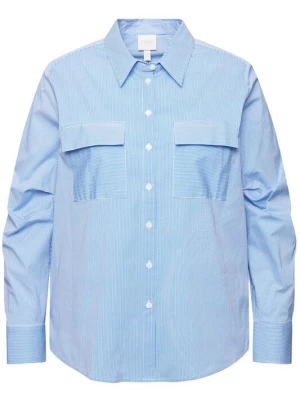 Foto van product Ulla Popken Blouse azuur / wit