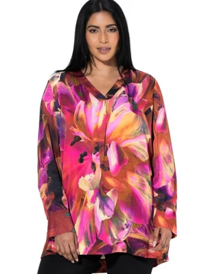 Foto van product Ulla Popken Blouse beige / bessen / magenta / rood