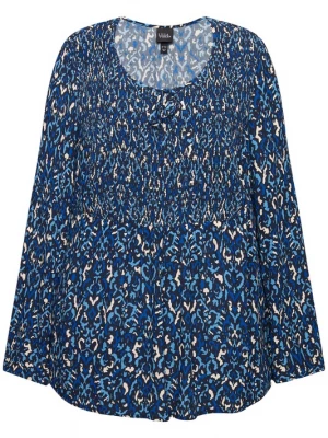 Foto van product Ulla Popken Blouse beige / blauw / zwart