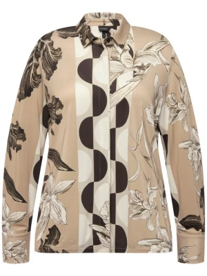 Foto van product Ulla Popken Blouse beige gemêleerd / zwart