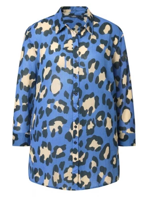 Foto van product Ulla Popken Blouse blauw / geel / zwart