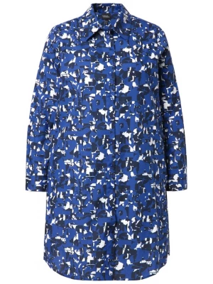 Foto van product Ulla Popken Blouse blauw gemêleerd / wit