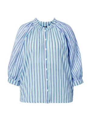 Foto van product Ulla Popken Blouse blauw / groen / zwart
