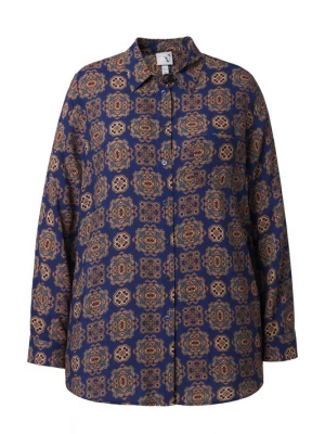 Foto van product Ulla Popken Blouse blauw / lichtbruin