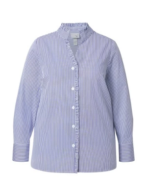 Foto van product Ulla Popken Blouse blauw / parelwit