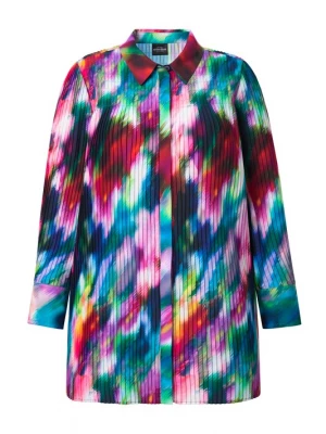 Foto van product Ulla Popken Blouse blauw / turquoise / bessen / rosa