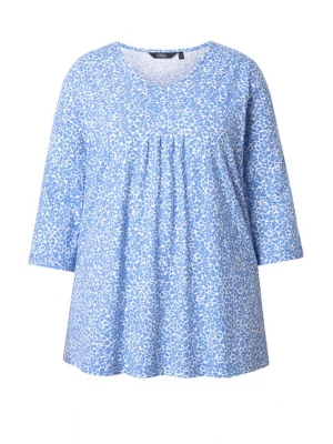 Foto van product Ulla Popken Blouse blauw / wit