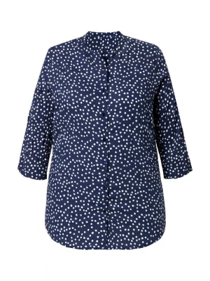 Foto van product Ulla Popken Blouse blauw / wit