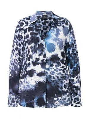 Foto van product Ulla Popken Blouse blauw / zwart / wit